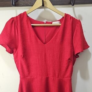 Altar'd State Vibrant Red Dress